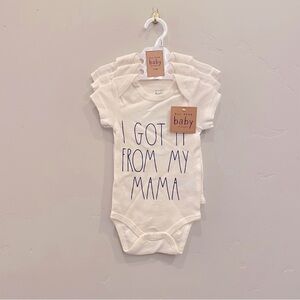 RAE DUNN 3-Piece Onesie Set